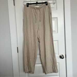 Gap Wide Leg Linen Blend Pants